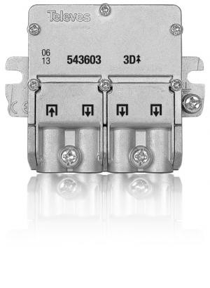 Mini-Derivatori TELEVES 2 uscite 2400 MHz easyF, 542603