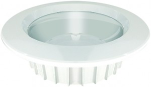 503 FARETTI A LED INCASSO ALLUMINIO MAUS COMPL. DI DRIVER NO DIMMERABILE ANGLE 160° MOD. 40W 6700K - 3500 LUMEN - ANELLO BIANCO - 503