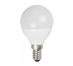 624 LAMPADE A LED OPTONICA MOD. MINIGLOBO 6W E14 6000K - 500 LUMEN - *** aquistando un imballo di 50 pz. extra10%***